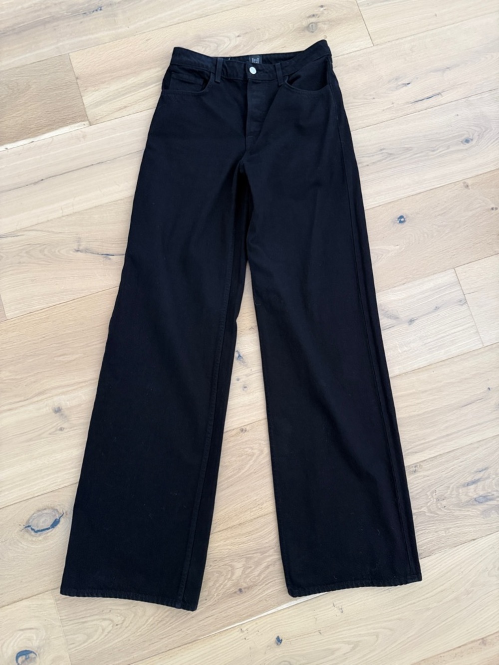 Helsa low rise Wide Leg jeans in Black